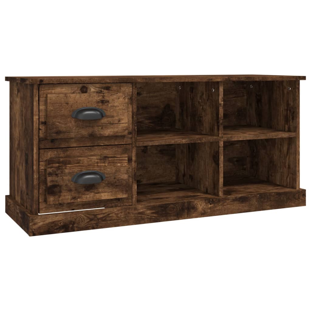 Tv-meubel 73x35,5x47,5 cm bewerkt hout bruin eikenkleur