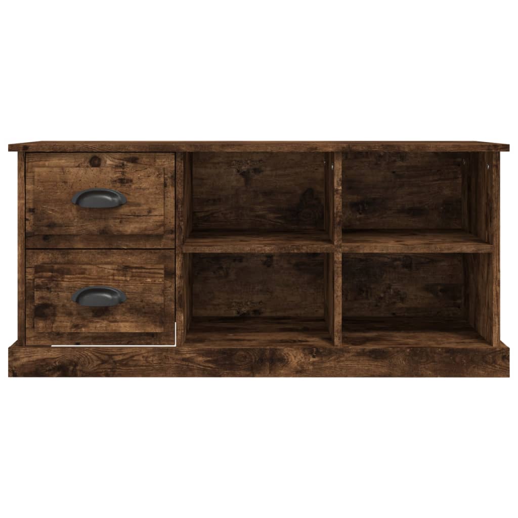 Tv-meubel 73x35,5x47,5 cm bewerkt hout bruin eikenkleur