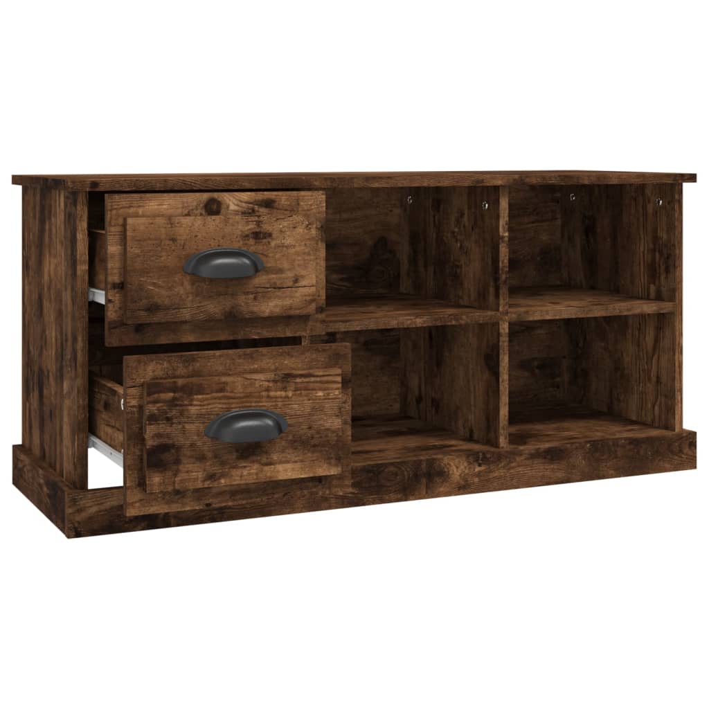 Tv-meubel 73x35,5x47,5 cm bewerkt hout bruin eikenkleur