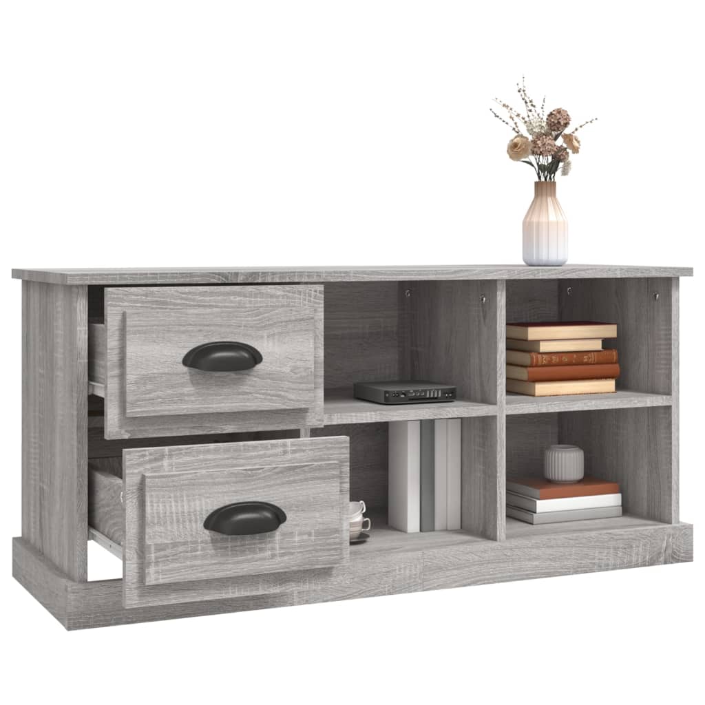 Tv-meubel 73x35,5x47,5 cm bewerkt hout bruin eikenkleur