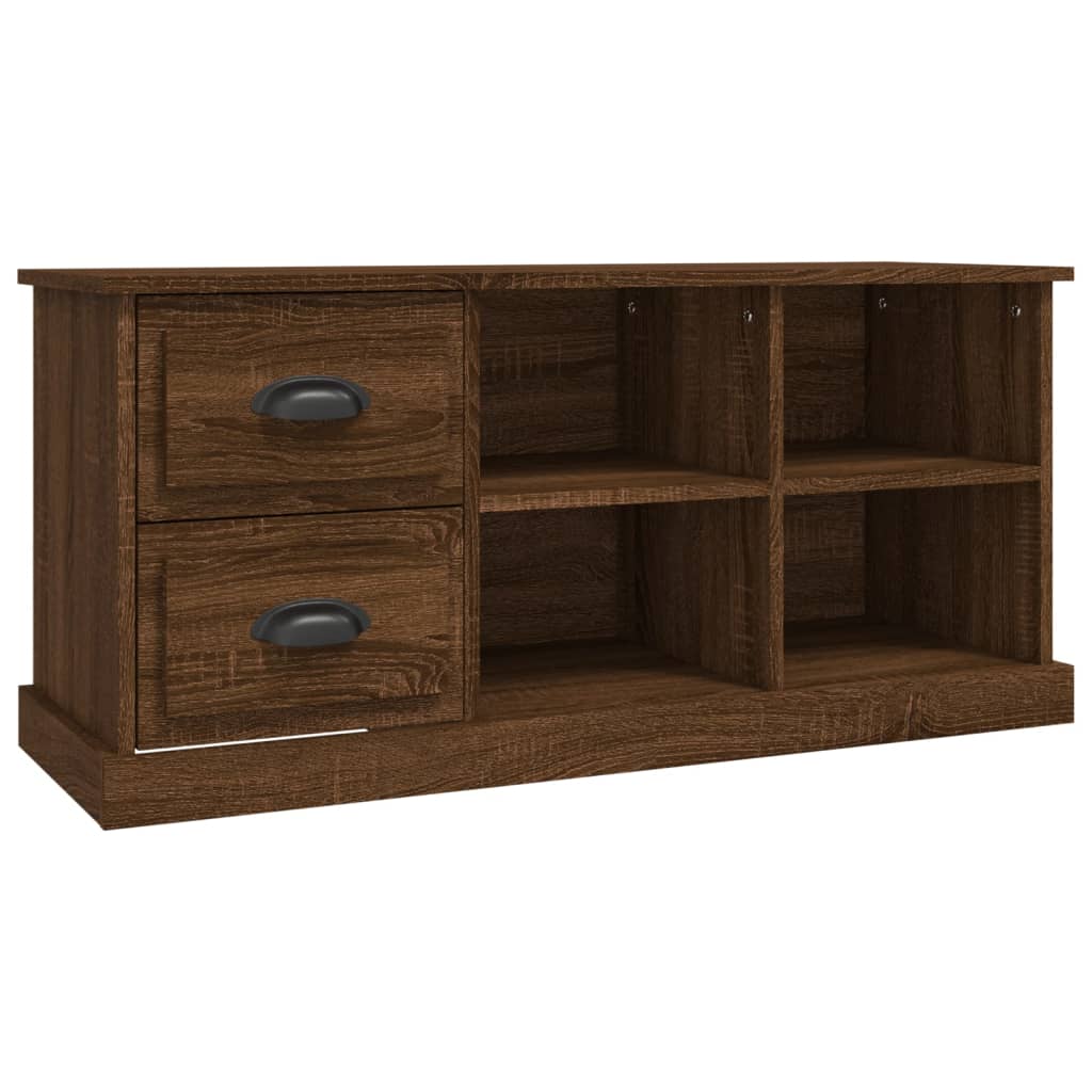 Tv-meubel 73x35,5x47,5 cm bewerkt hout bruin eikenkleur