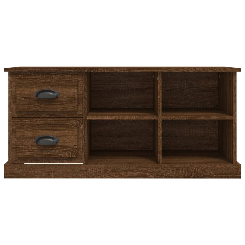 Tv-meubel 73x35,5x47,5 cm bewerkt hout bruin eikenkleur