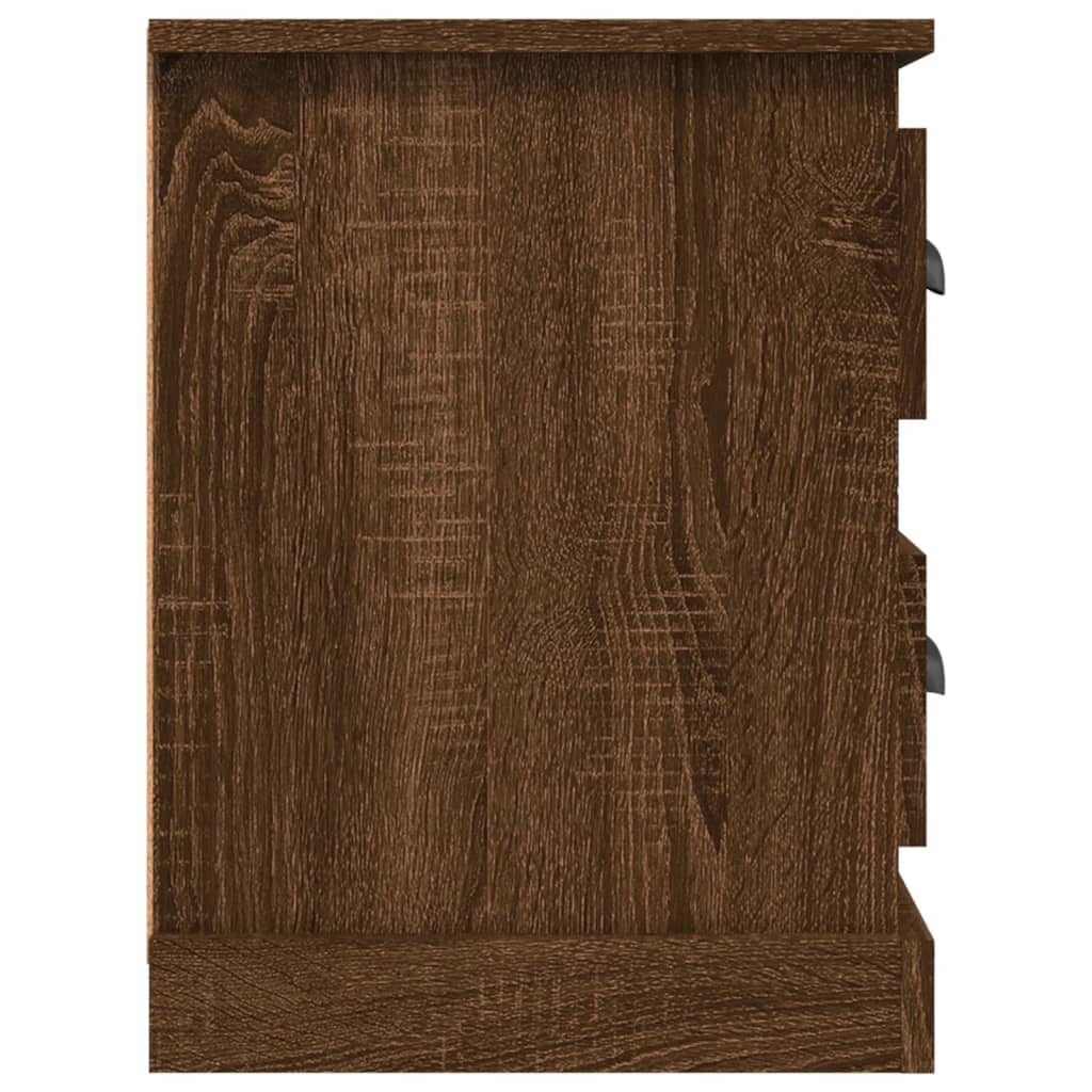 Tv-meubel 73x35,5x47,5 cm bewerkt hout bruin eikenkleur