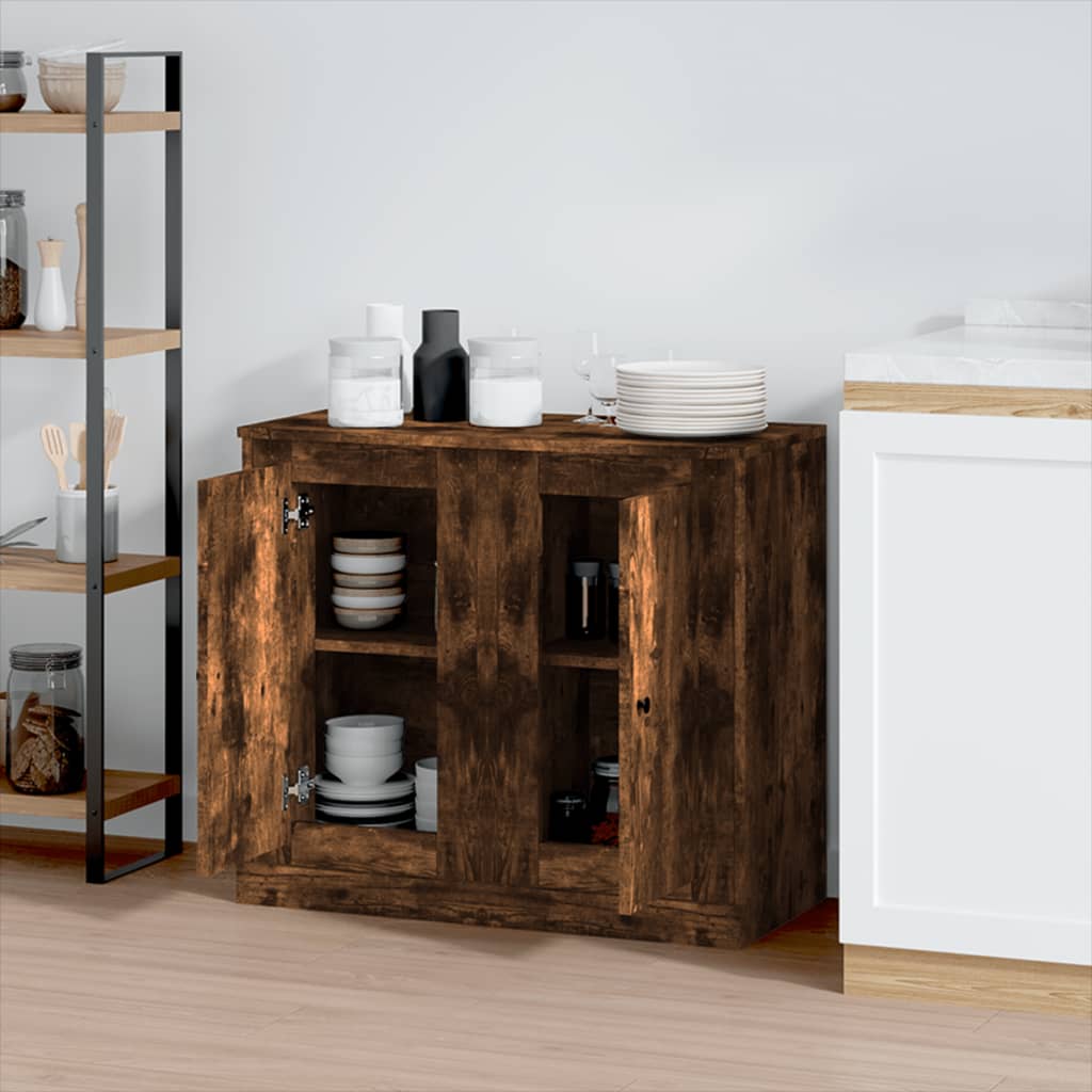 Buffet 37,5x35,5x67,5 cm en bois travaillé