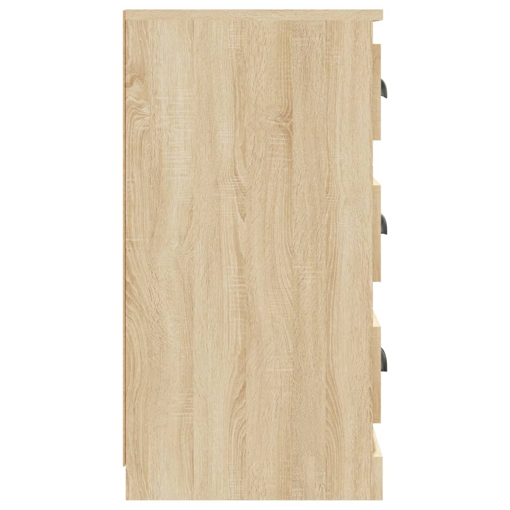 Dressoir 70x35,5x67,5 cm bewerkt hout eikenkleurig