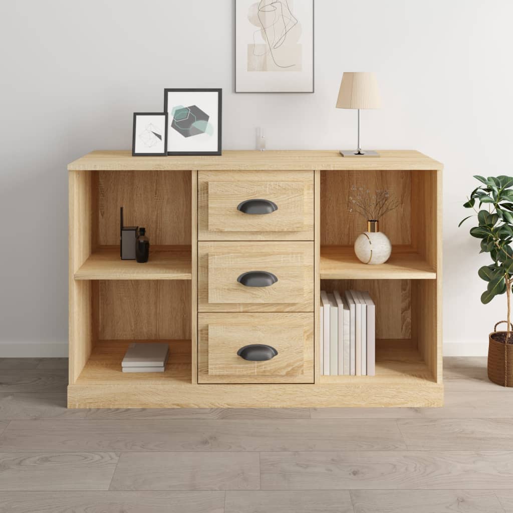 Buffet 104,5x35,5x67,5 cm en bois travaillé