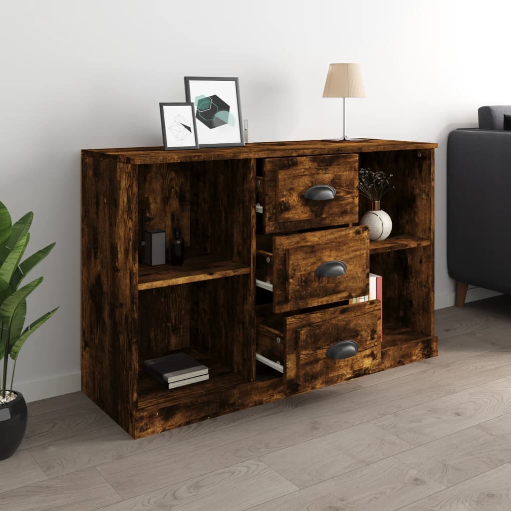 Buffet 104,5x35,5x67,5 cm en bois travaillé