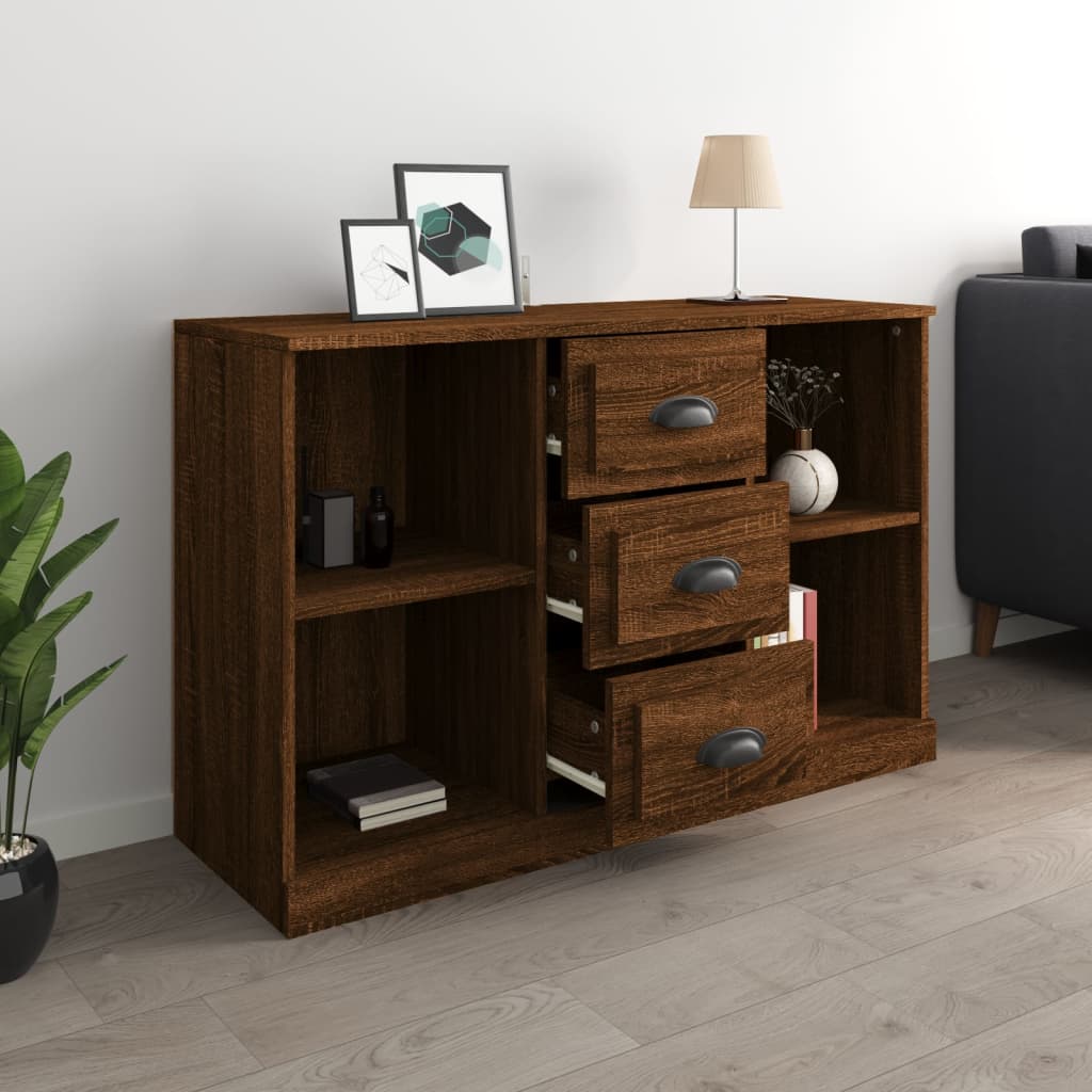 Buffet 104,5x35,5x67,5 cm en bois travaillé