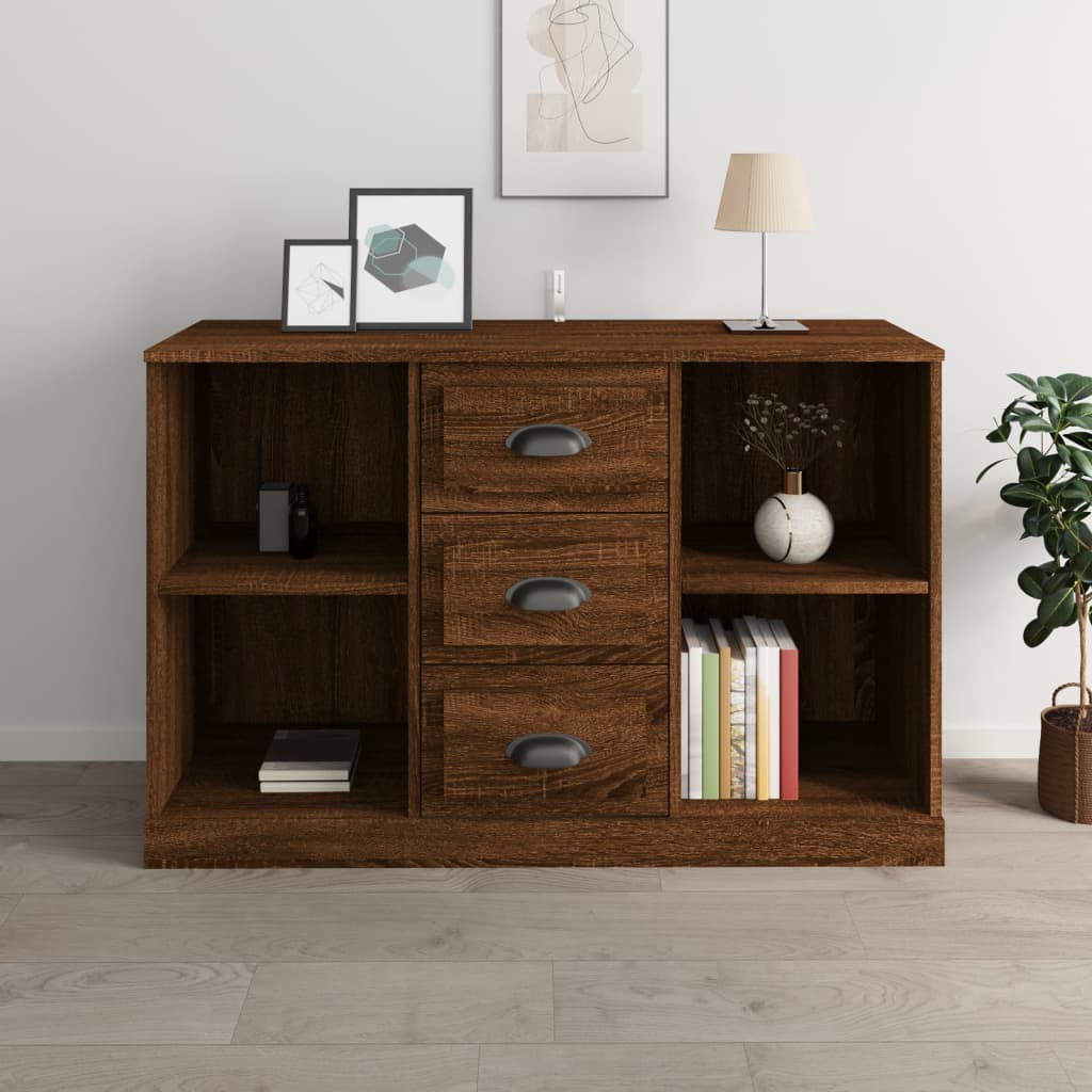 Buffet 104,5x35,5x67,5 cm en bois travaillé