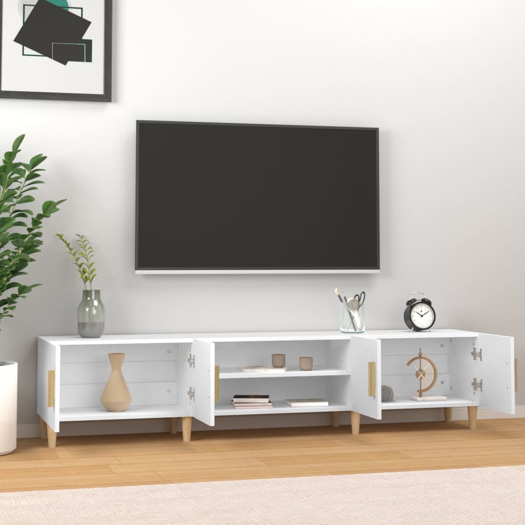 Tv-meubel 180x31,5x40 cm bewerkt hout artisanaal eikenkleurig