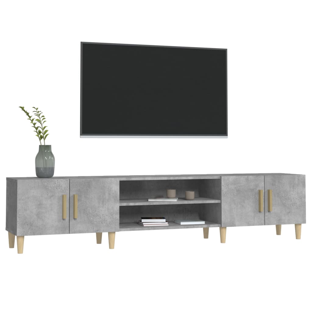 Tv-meubel 180x31,5x40 cm bewerkt hout artisanaal eikenkleurig