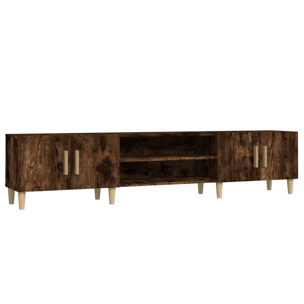 Tv-meubel 180x31,5x40 cm bewerkt hout artisanaal eikenkleurig