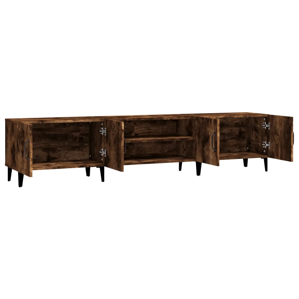 Tv-meubel 180x31,5x40 cm bewerkt hout oud houtkleurig