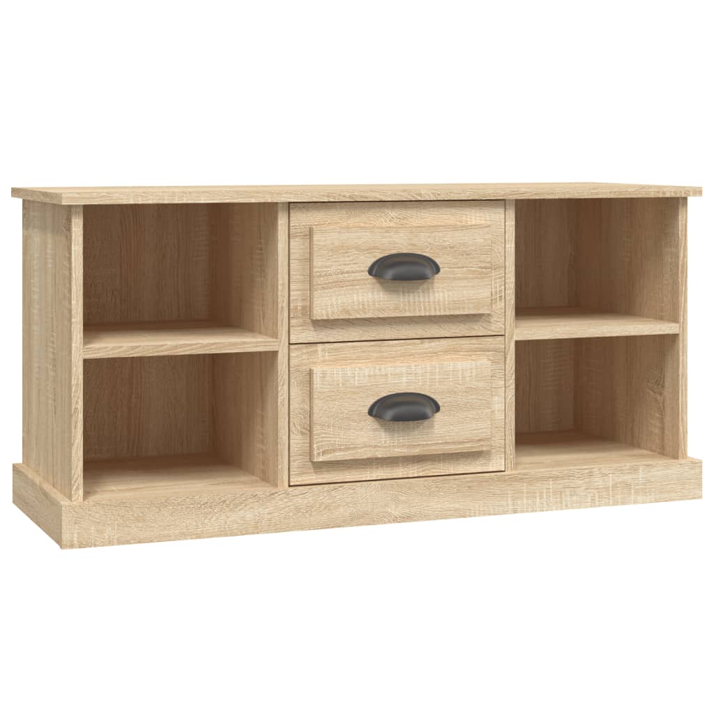 Meuble TV 99,5x35,5x48 cm en bois travaillé