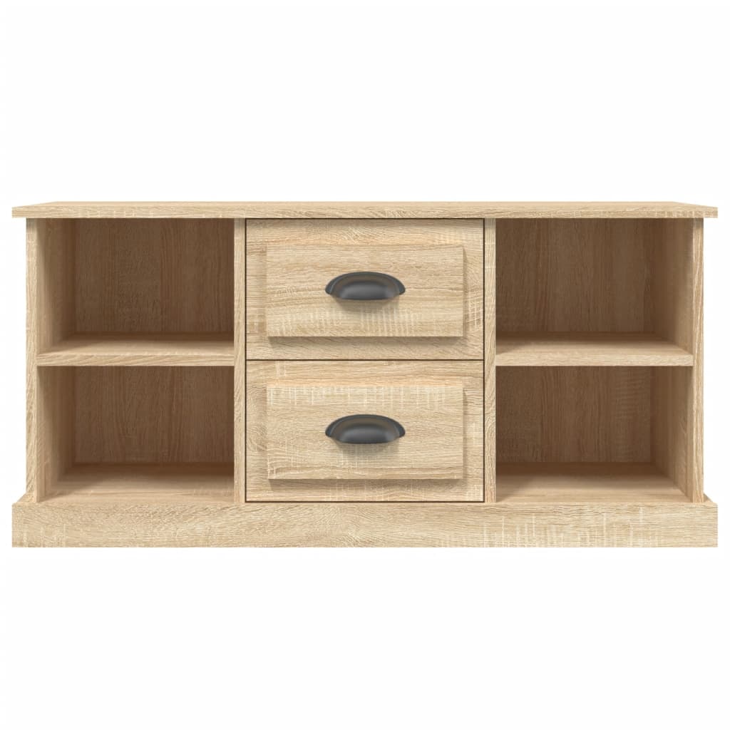 Meuble TV 99,5x35,5x48 cm en bois travaillé