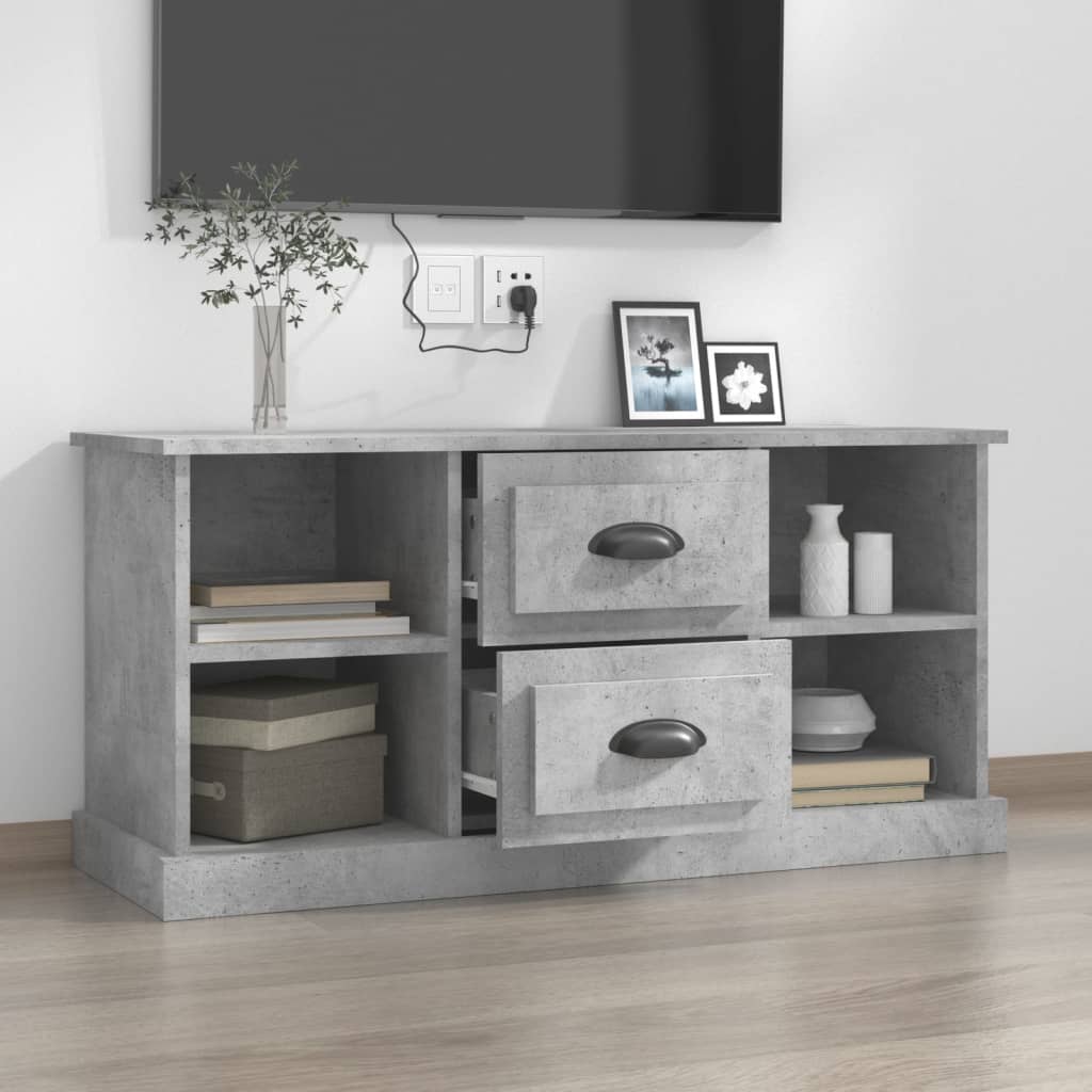 Meuble TV 99,5x35,5x48 cm en bois travaillé