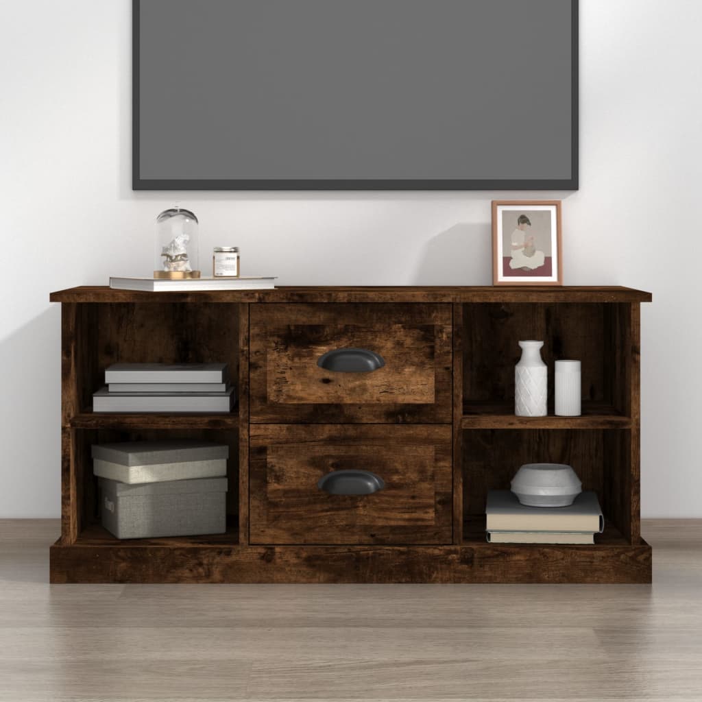 Meuble TV 99,5x35,5x48 cm en bois travaillé