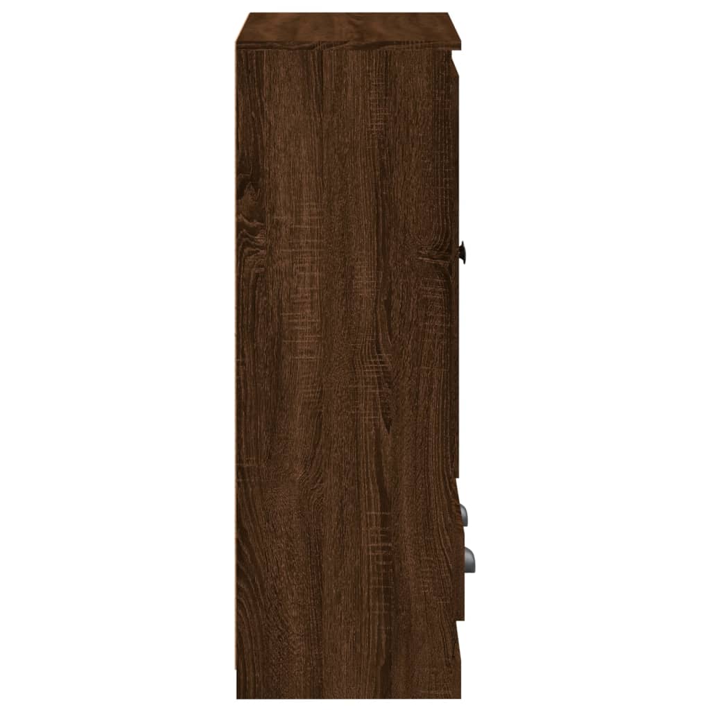 Hoge kast 60x35,5x103,5 cm bewerkt hout