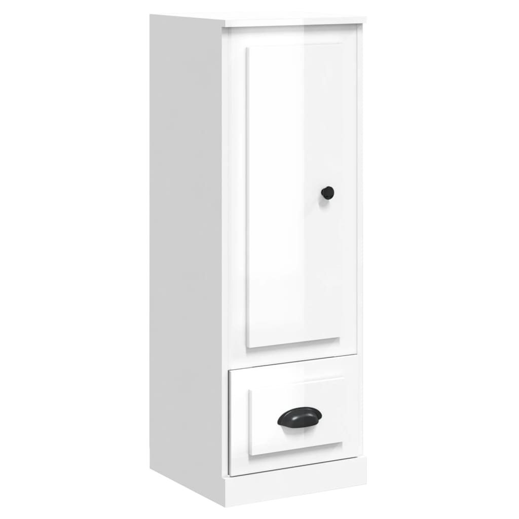 Armoire haute 36x35,5x103,5 cm en dérivé du bois, couleur chêne