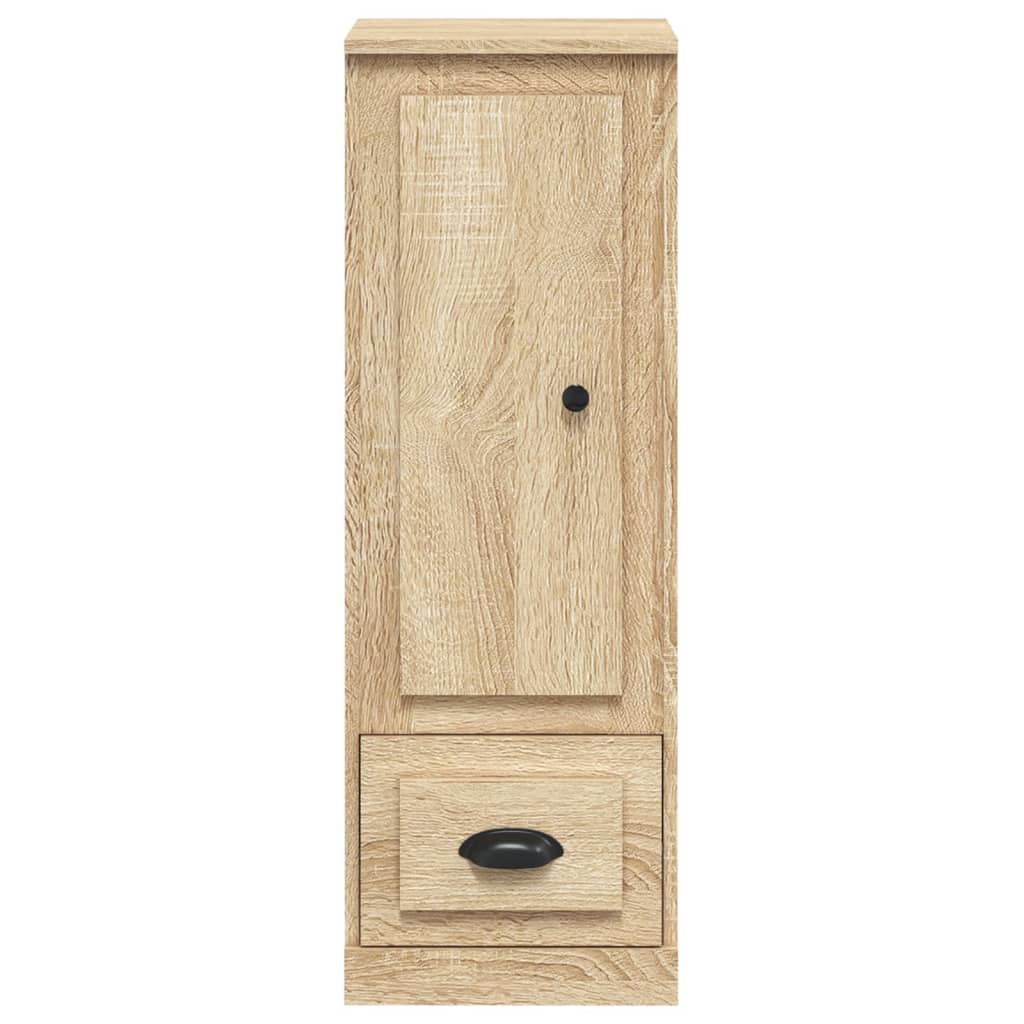 Armoire haute 36x35,5x103,5 cm en dérivé du bois, couleur chêne