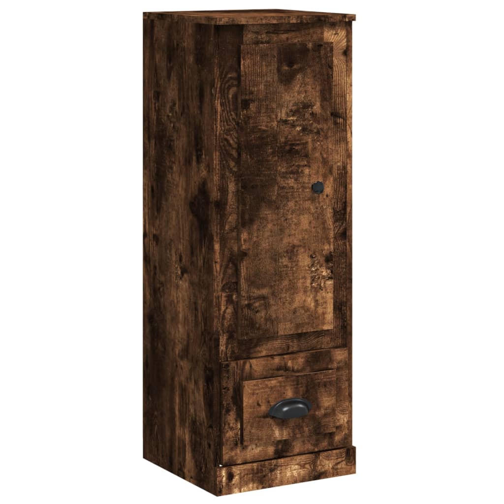 Armoire haute 36x35,5x103,5 cm en dérivé du bois, couleur chêne