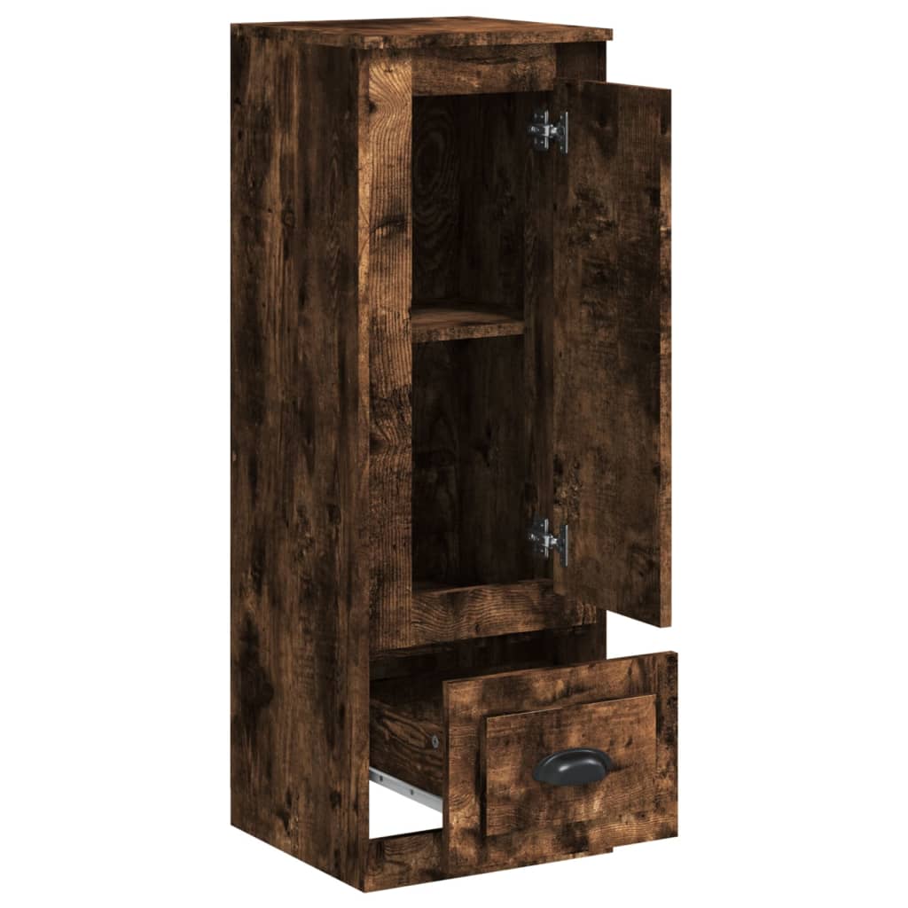 Armoire haute 36x35,5x103,5 cm en dérivé du bois, couleur chêne