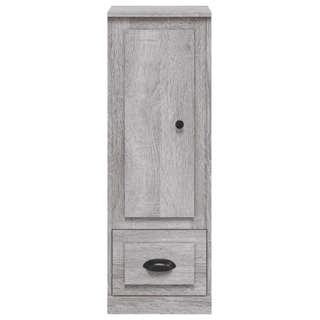 Armoire haute 36x35,5x103,5 cm en dérivé du bois, couleur chêne