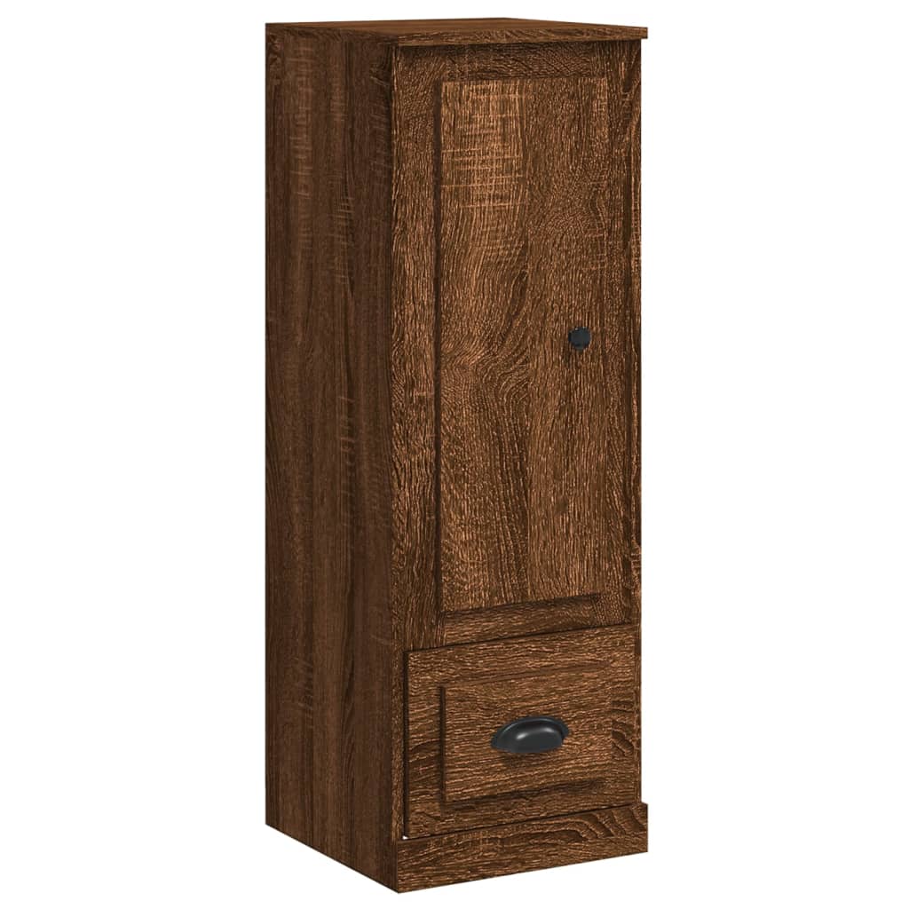 Armoire haute 36x35,5x103,5 cm en dérivé du bois, couleur chêne