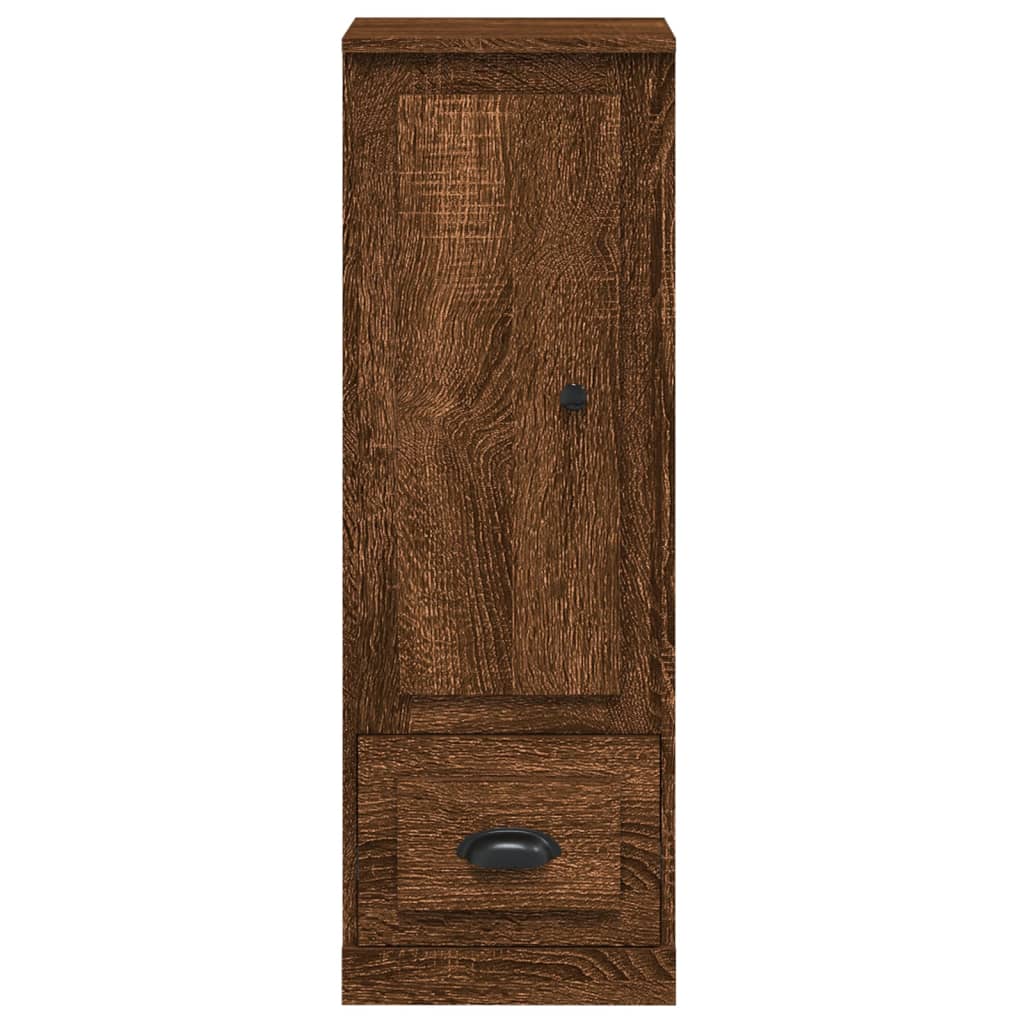 Armoire haute 36x35,5x103,5 cm en dérivé du bois, couleur chêne