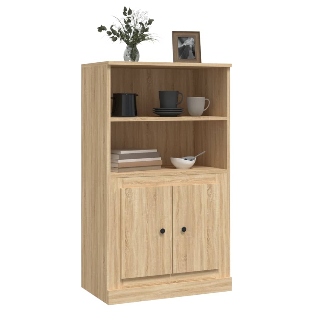 Meuble haut 60x35,5x103,5 cm en bois travaillé