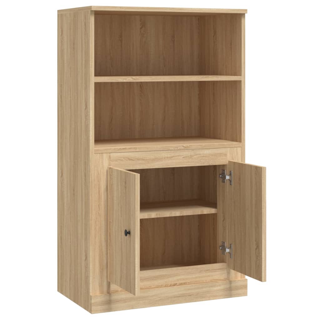 Meuble haut 60x35,5x103,5 cm en bois travaillé