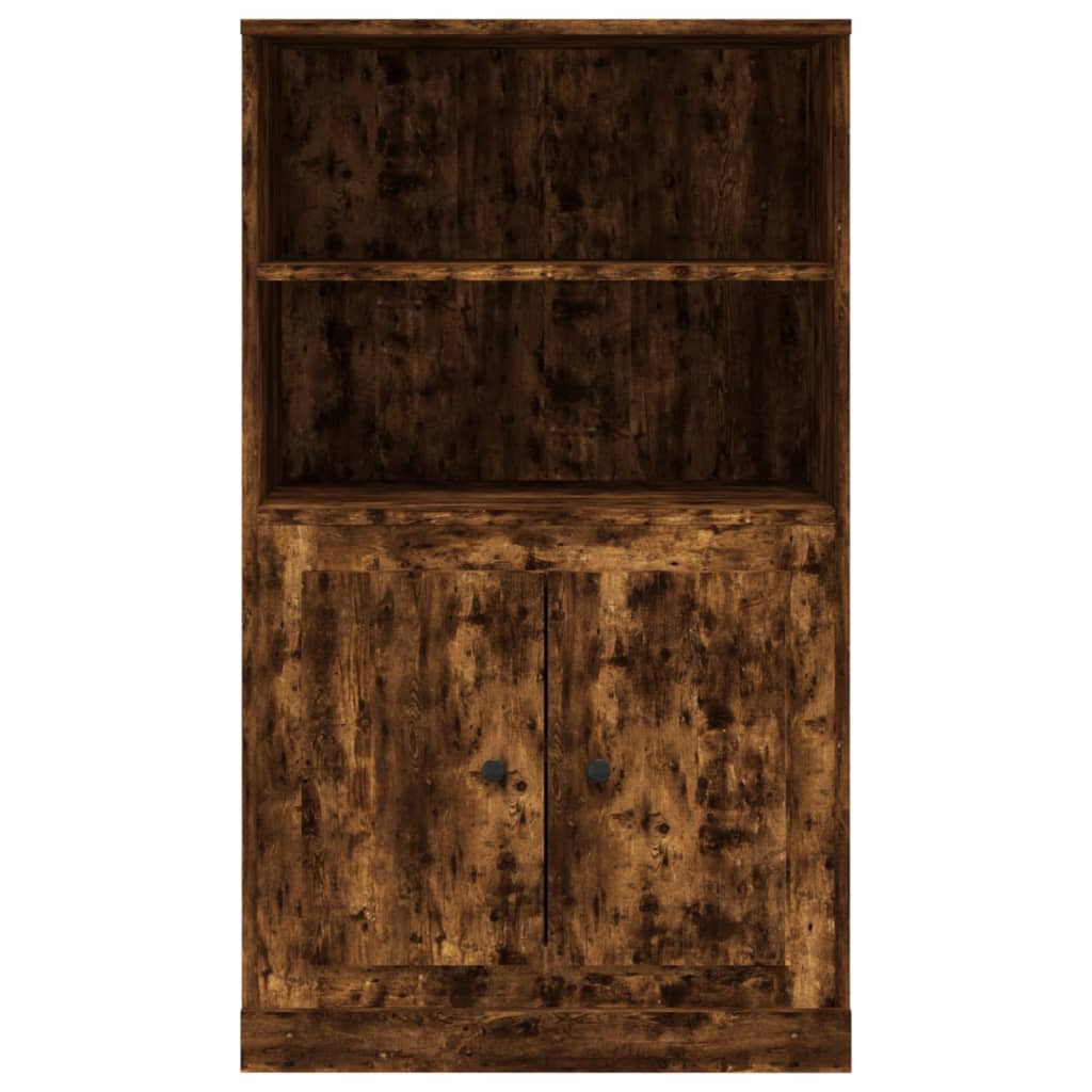 Meuble haut 60x35,5x103,5 cm en bois travaillé