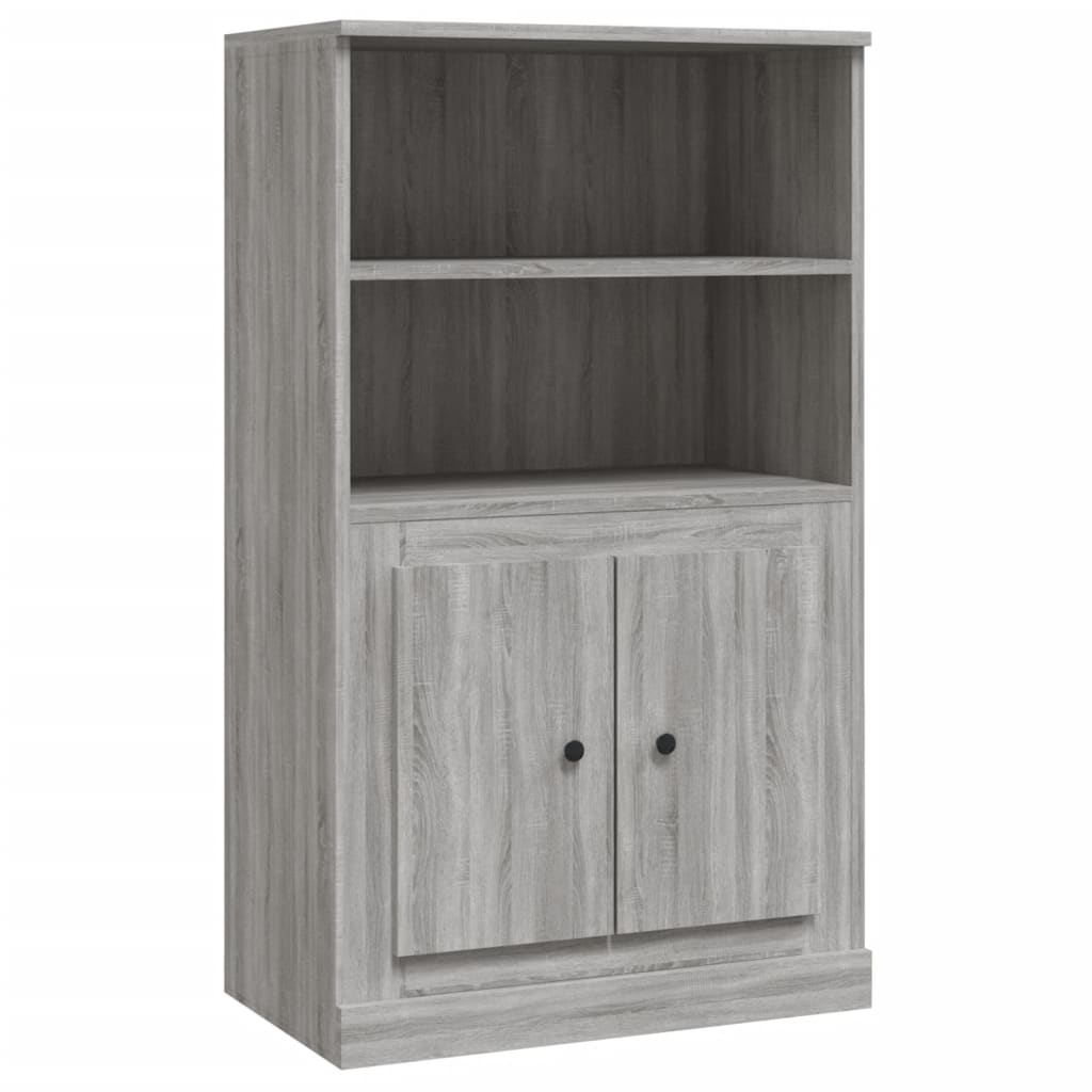 Meuble haut 60x35,5x103,5 cm en bois travaillé