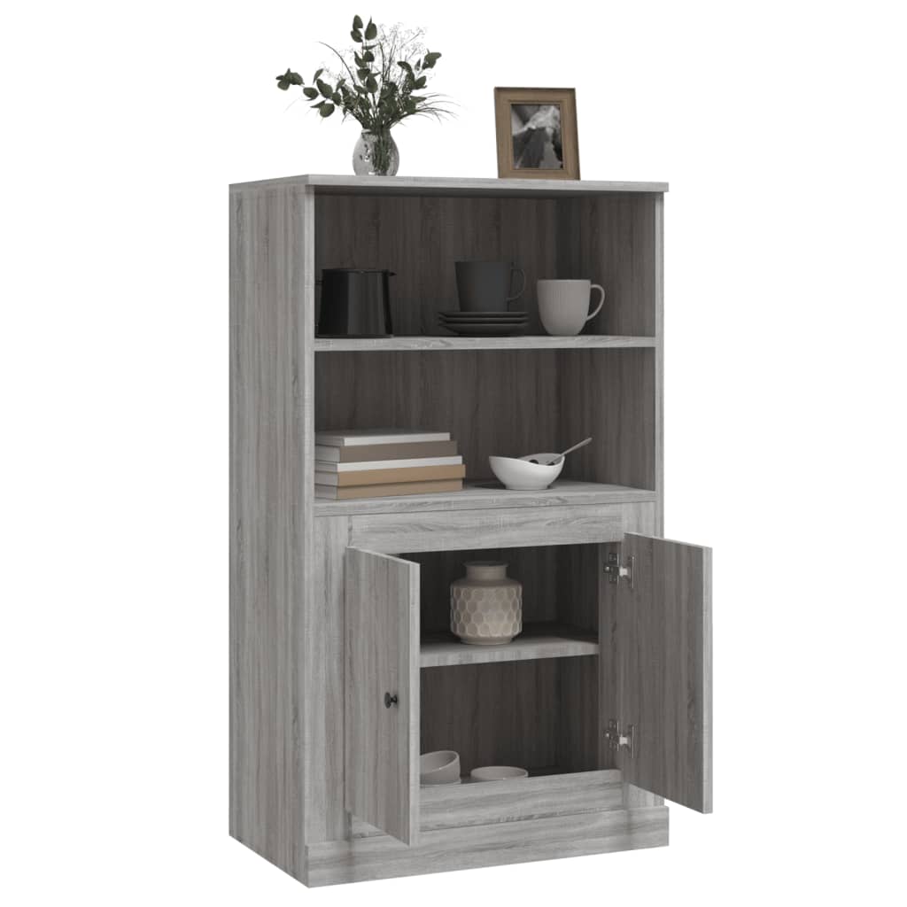 Meuble haut 60x35,5x103,5 cm en bois travaillé