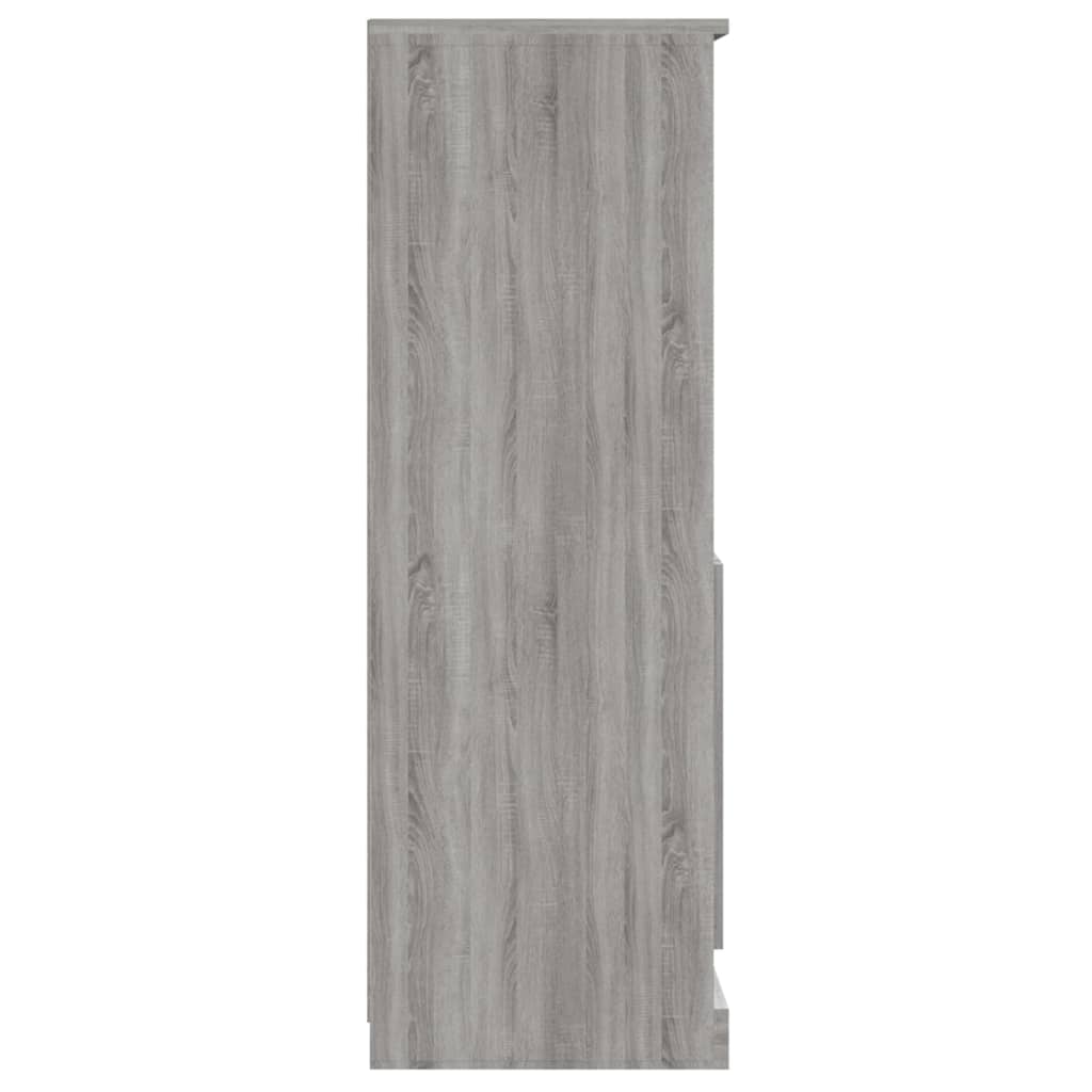 Hoge kast 60x35,5x103,5 cm bewerkt hout