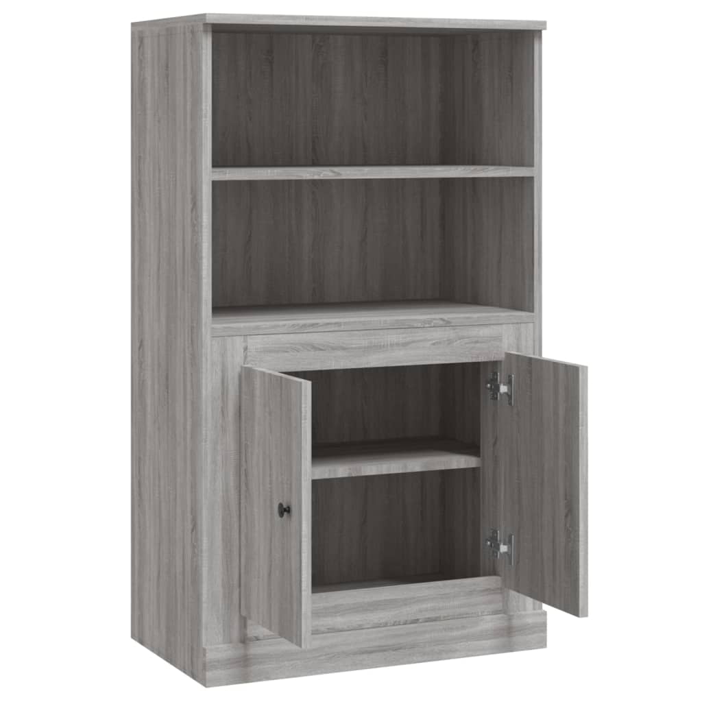 Meuble haut 60x35,5x103,5 cm en bois travaillé