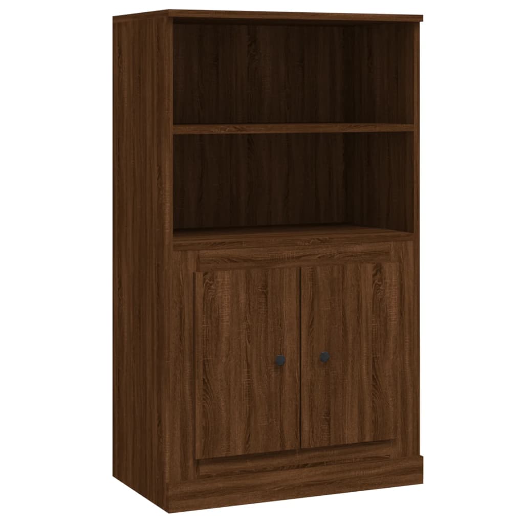 Meuble haut 60x35,5x103,5 cm en bois travaillé