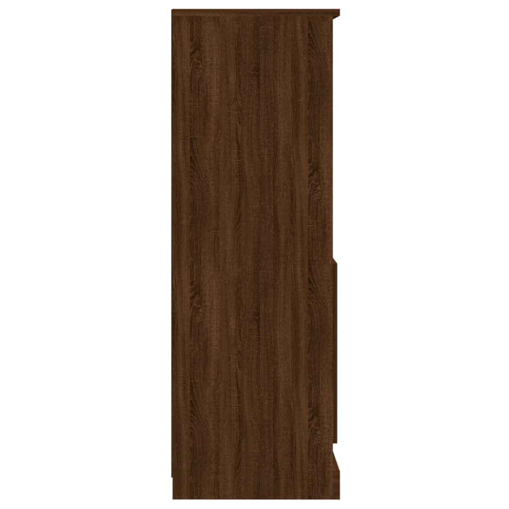 Meuble haut 60x35,5x103,5 cm en bois travaillé