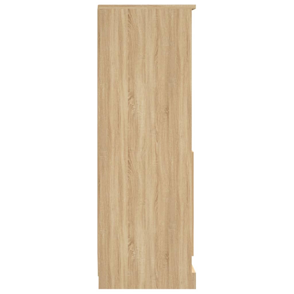 Meuble haut 36x35,5x103,5 cm en bois travaillé