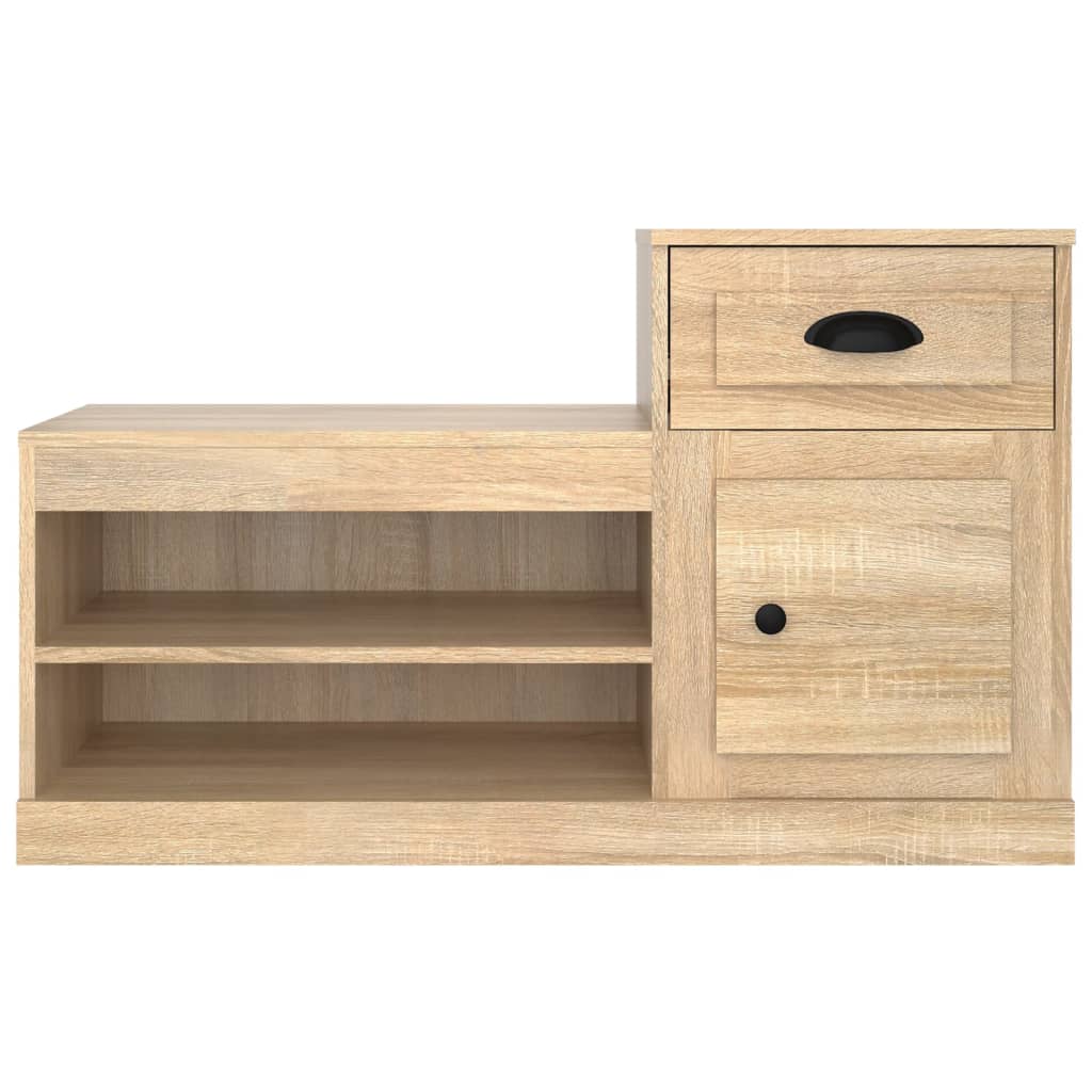 Schoenenkast 100x42x60 cm bewerkt hout