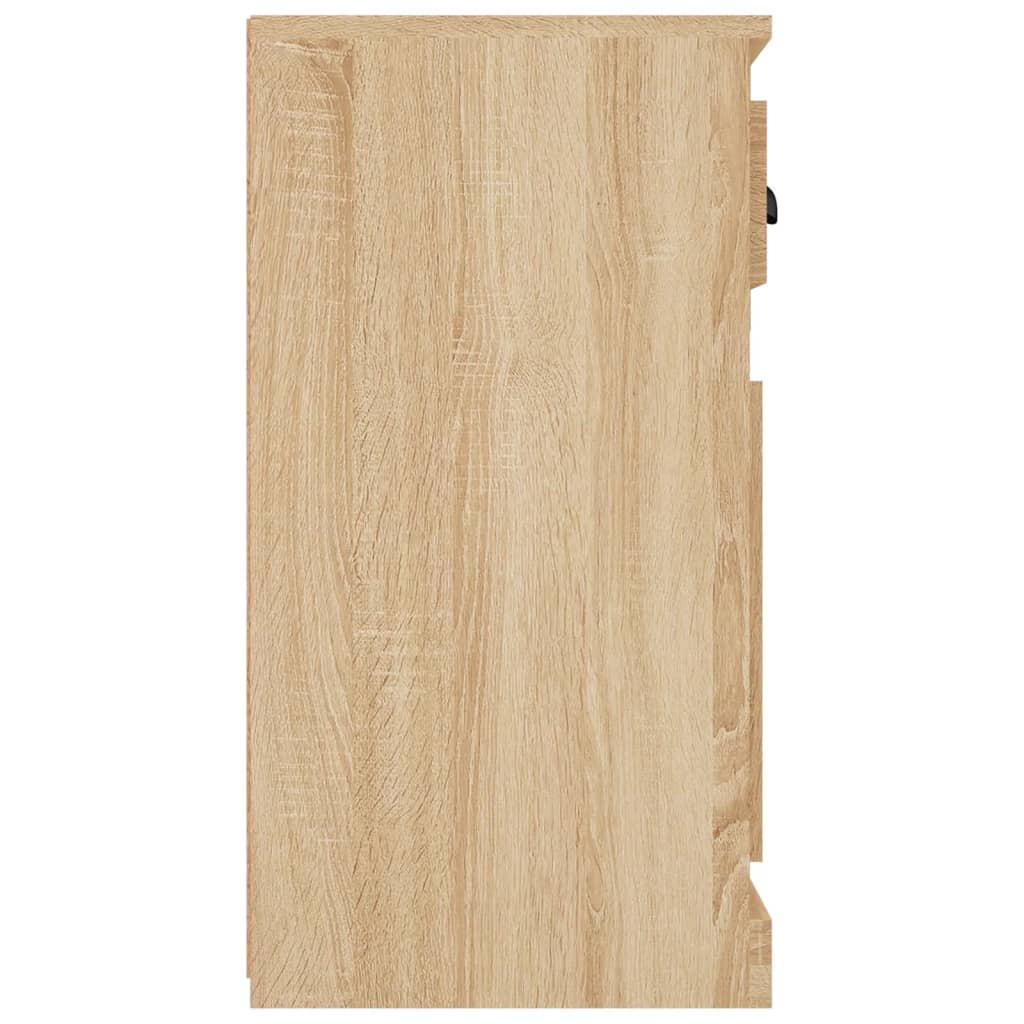 Dressoir 70x35,5x67,5 cm bewerkt hout eikenkleurig