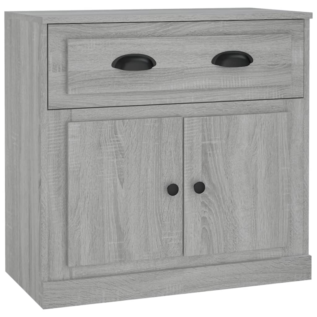 Dressoir 70x35,5x67,5 cm bewerkt hout eikenkleurig