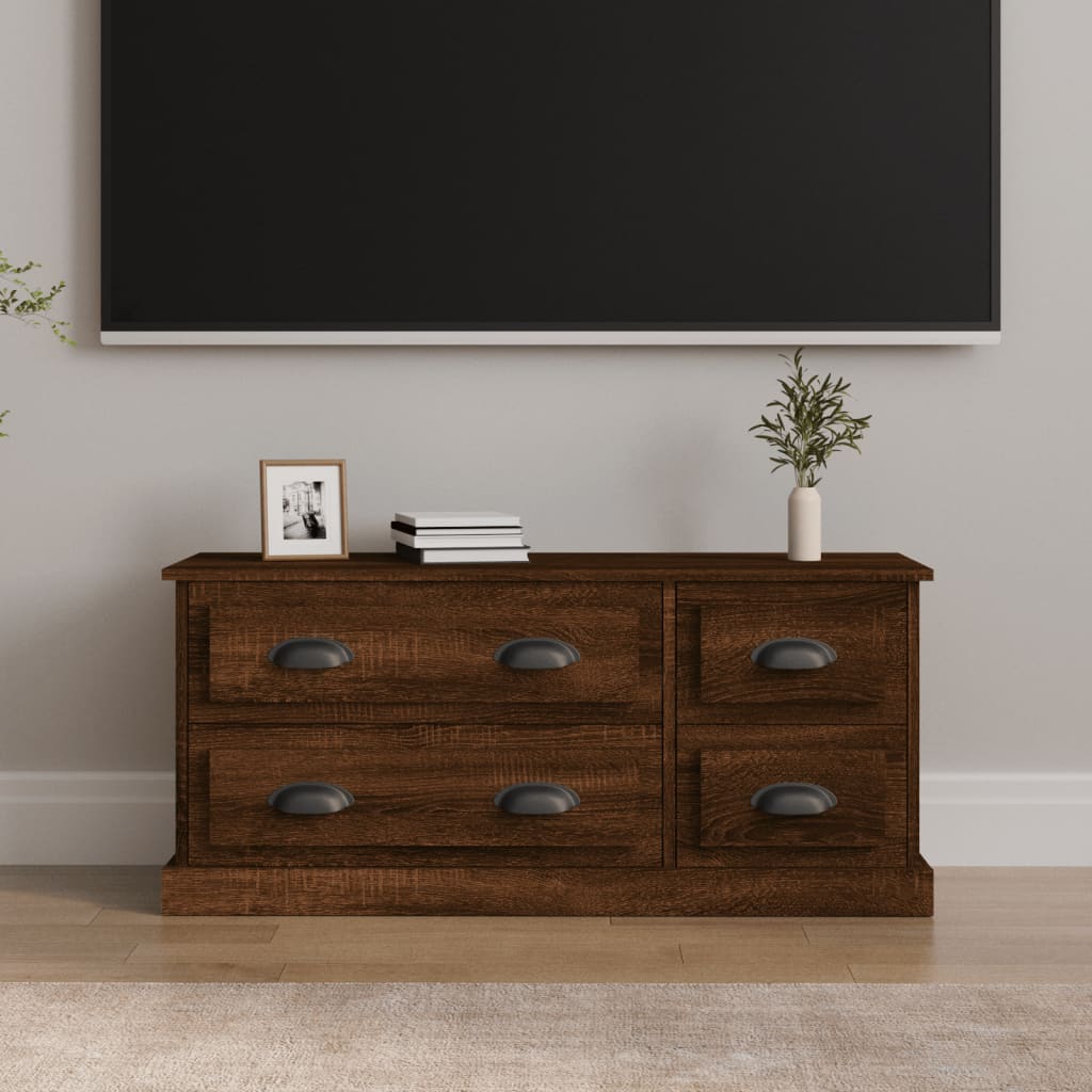 Tv-meubel 100x35,5x45 cm bewerkt hout