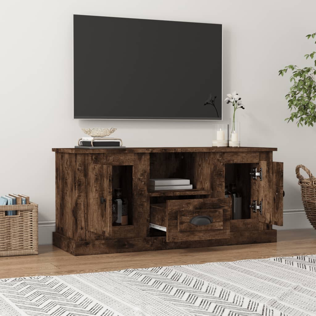 Tv-meubel 100x35,5x45 cm bewerkt hout