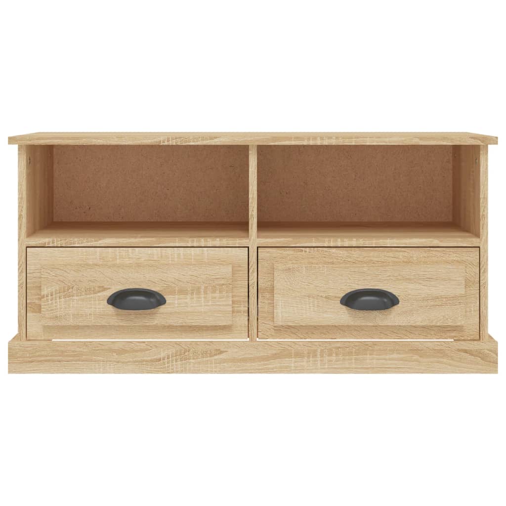 Meuble TV 93x35,5x45 cm en bois travaillé