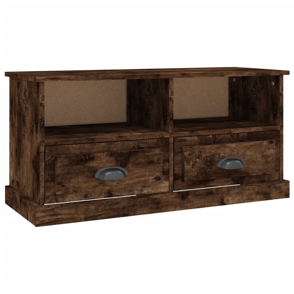 Meuble TV 93x35,5x45 cm en bois travaillé