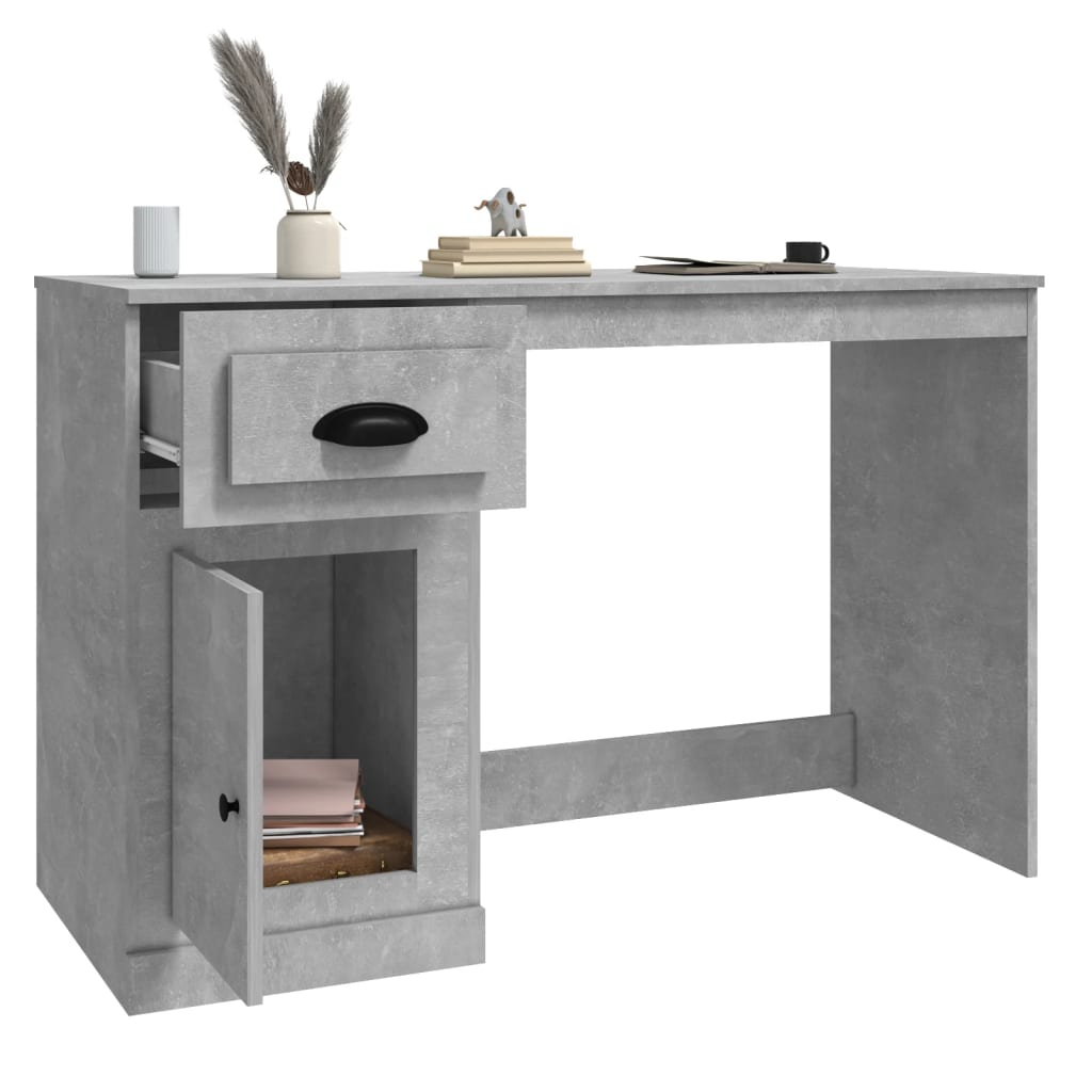 Bureau avec tiroir 115x50x75 cm en dérivé du bois couleur chêne