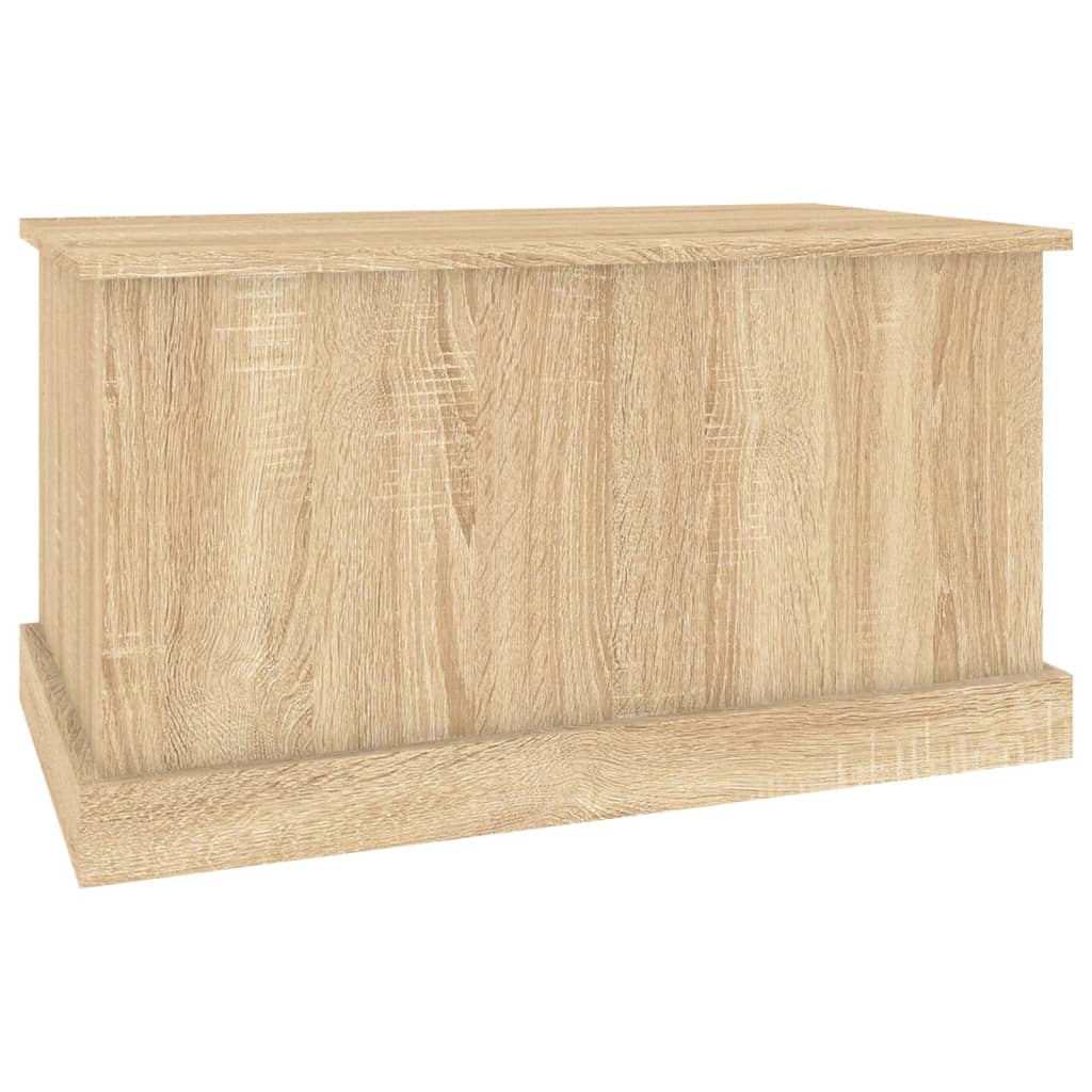 Opbergbox 50x30x28 cm bewerkt hout eikenkleurig