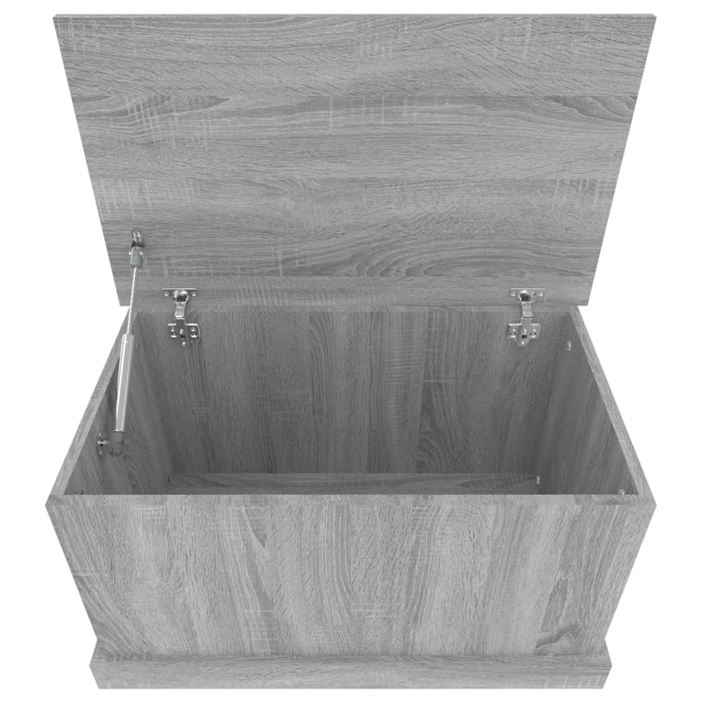 Opbergbox 50x30x28 cm bewerkt hout eikenkleurig