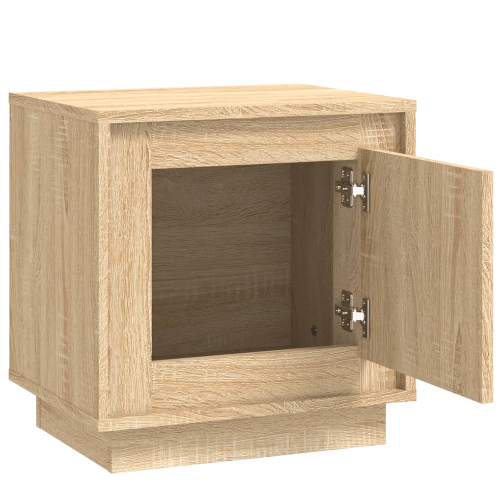 Nachtkastjes 2 st 44x35x45 cm bewerkt hout